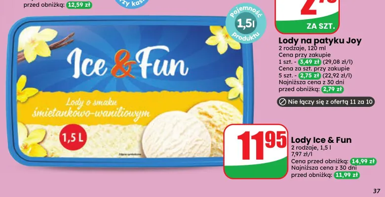 Lody Ice & Fun promocja w Dino