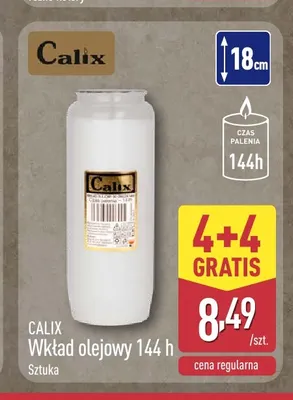 Wkład olejowy 144 h Calix promocja w Aldi