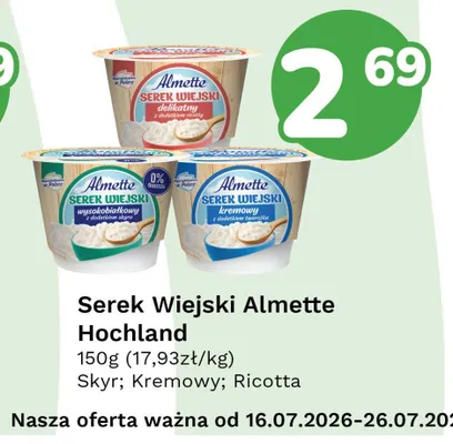 Serek wiejski Almette Ricotta promocja w Limonka