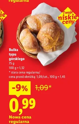 Bułka typu górskiego promocja w Lidl