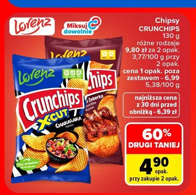 Chipsy Crunchips promocja w Carrefour