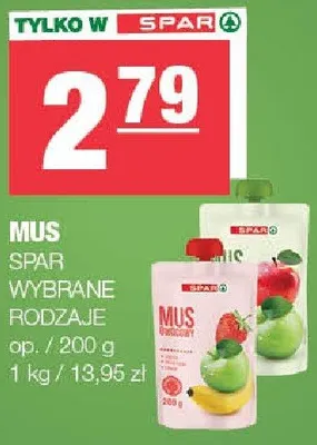 Mus wybrane rodzaje promocja w SPAR
