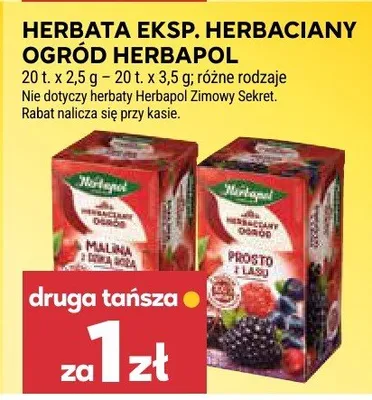Herbata eksp. herbaciany ogród Herbapol promocja w Stokrotka