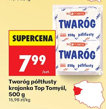 Twaróg półtłusty krajanka promocja w Biedronka