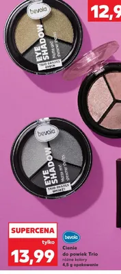 Cienie do powiek Trio bevola Green promocja w Kaufland