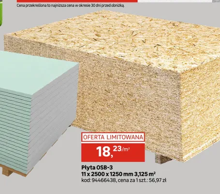 Płyta OSB-3 promocja w Leroy Merlin