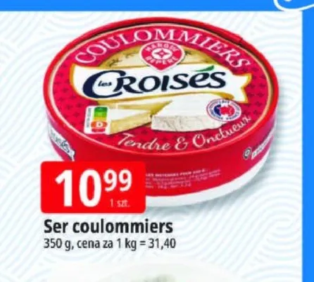 Ser coulommiers Croisés promocja w Leclerc