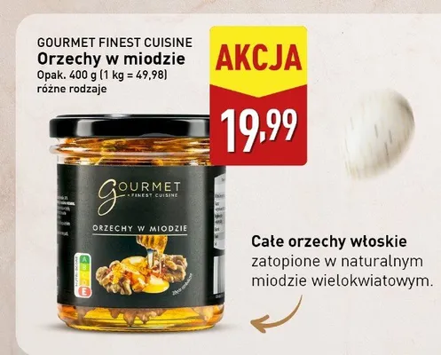 Orzechy w miodzie promocja w Aldi