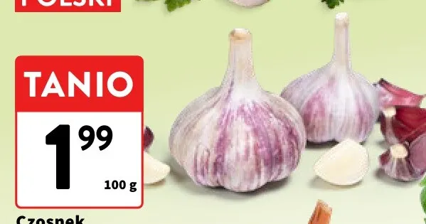 Czosnek promocja w Intermarche