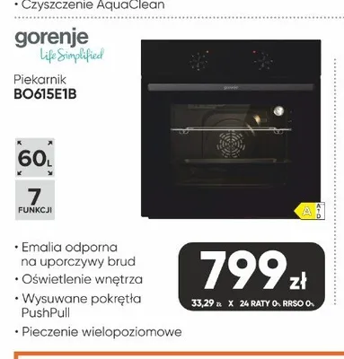 Piekarnik gorenje BO615E1B promocja w Max Elektro