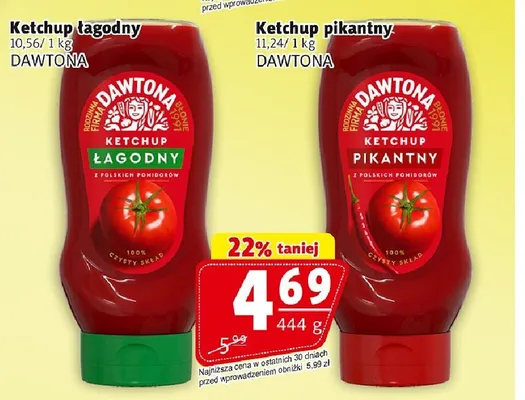 Ketchup DAWTONA promocja w Prim Market