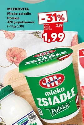 Mleko zsiadłe Polskie Mlekovita promocja w Kaufland