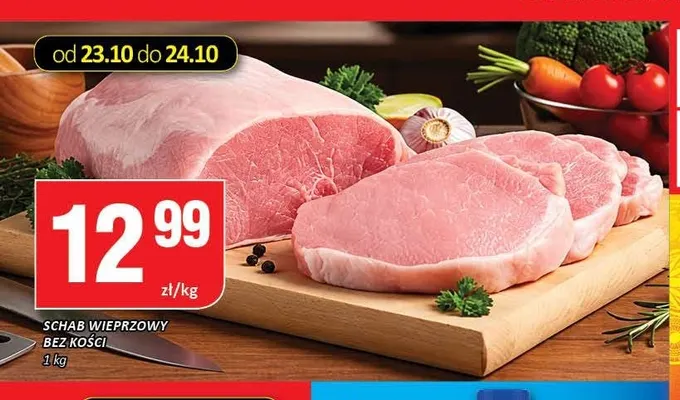 Schab wieprzowy bez kości promocja w Chorten