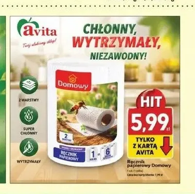 Ręcznik papierowy Domowy 2-pak promocja w Avita