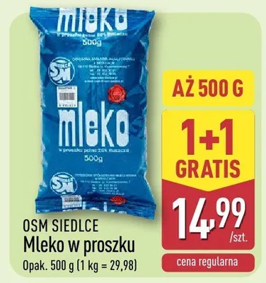 Mleko w proszku promocja w Aldi