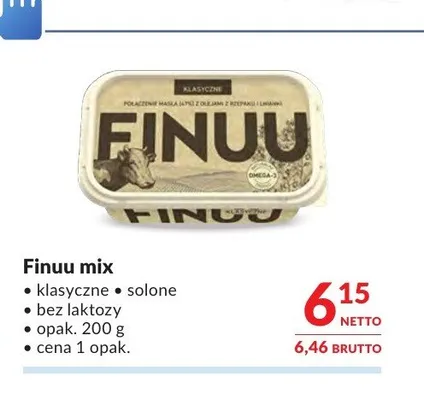 Miks tłuszczowy Finuu mix klasyczne promocja w Makro