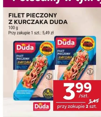 Filet pieczony z kurczaka Duda promocja w Stokrotka
