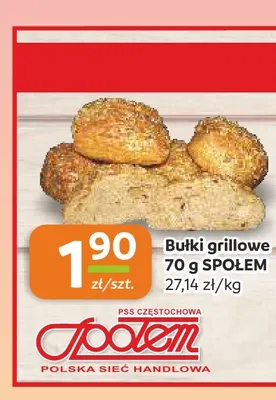 Bułki grillowe Społem promocja w Społem Częstochowa