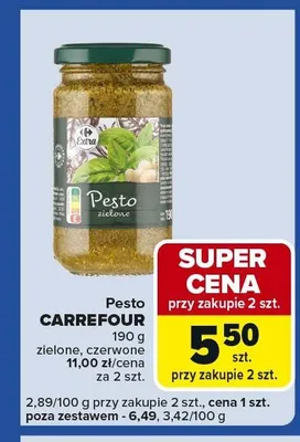 Pesto zielone, czerwone promocja w Carrefour Express