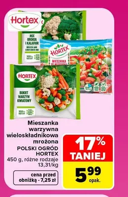 Mieszanka warzywna wieloskładnikowa mrożona Polski Ogród Hortex mieszanka po węgiersku promocja w Carrefour