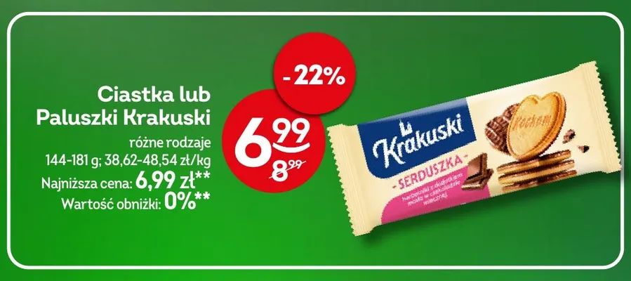 Paluszki Krakuski promocja w Żabka