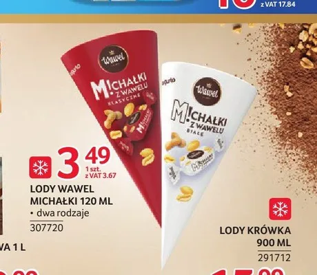 Lody Wawel Michałki Białe promocja w Selgros