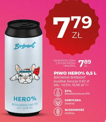 Piwo Hero% promocja w Duży Ben