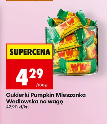 Cukierki Pumpkin Mieszanka Wedlowska na wagę E.Wedel promocja w Biedronka