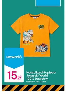 Koszulka chłopięca Jurassic World promocja w Pepco