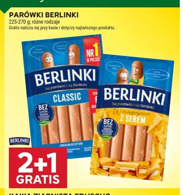 Parówki Berlinki Classic promocja w Stokrotka