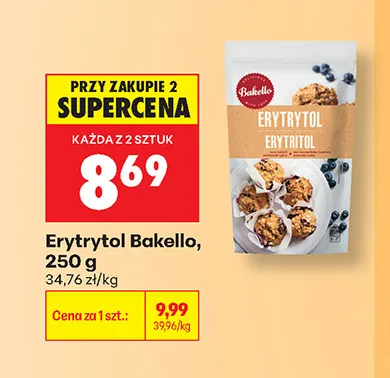 Erytrytol Bakello promocja w Biedronka