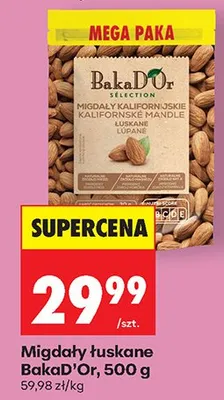 Migdały łuskane kalifornijskie promocja w Biedronka