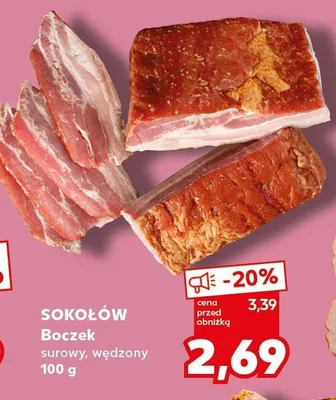 Boczek surowy, wędzony promocja w Kaufland