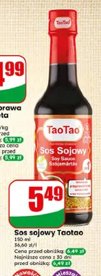 Sos sojowy TaoTao promocja w Dino