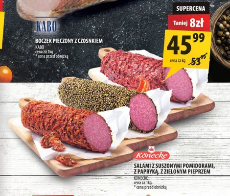 Salami z zielonym pieprzem Könecke promocja w Arhelan
