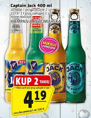 Piwo Captain Jack promocja w Prim Market