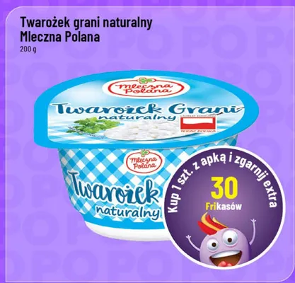 Twarożek grani naturalny promocja w POLOmarket