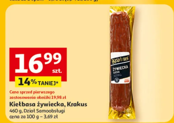 Kiełbasa żywiecka promocja w Auchan