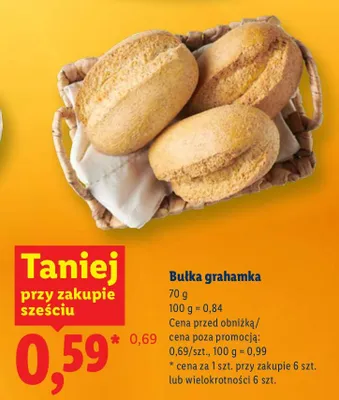 Bułka grahamka promocja w Lidl