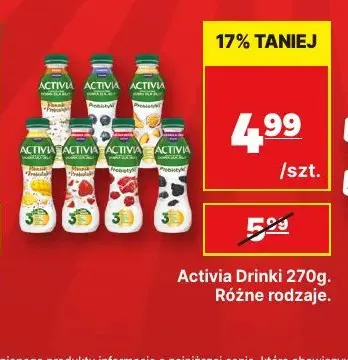 Jogurt pitny Activia promocja w API Market