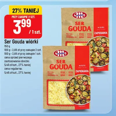 Ser Gouda wiórki Mleczna Polana promocja w POLOmarket