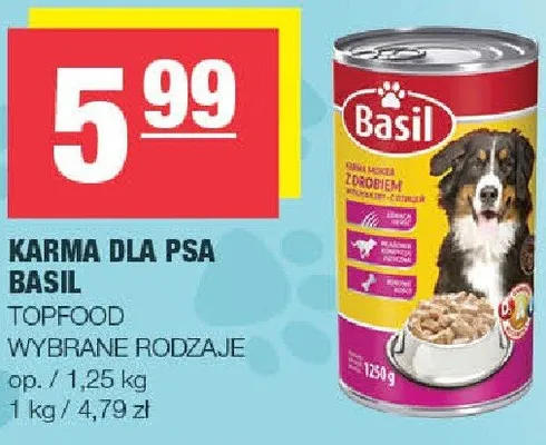 Karma dla psa wybrane rodzaje promocja w SPAR