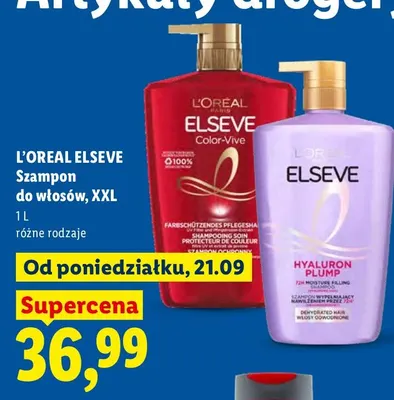 Szampon do włosów XXL L'Oreal Elseve L'oréal Elseve promocja w Lidl