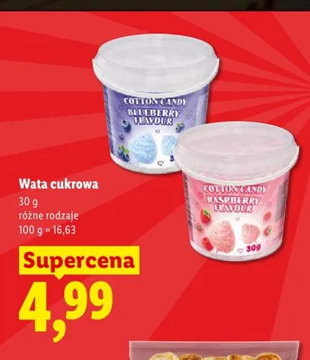 Wata cukrowa malinowa promocja w Lidl