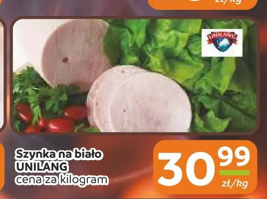 Szynka na biało UNILANG promocja w Społem Częstochowa