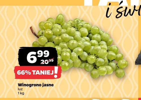 Winogrono jasne promocja w Netto