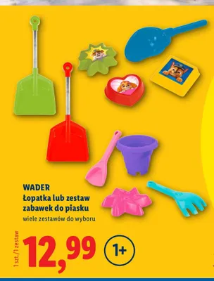 Łopatka lub zestaw zabawek do piasku wiele zestawów do wyboru promocja w Lidl