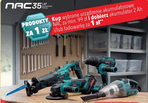 Akumulator NAC 20V 2Ah promocja w Biedronka