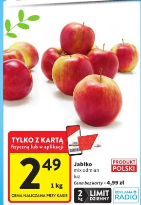 Jabłko mix odmian luz promocja w Intermarche
