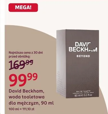 Woda toaletowa dla mężczyzn David Beckham promocja w Rossmann